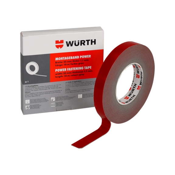 WÜRTH%20ÇİFT%20TARAFLI%20BANT%20GRİ%20W19MM-L10M